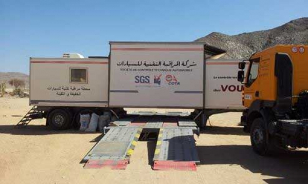 سكان جانت يستحسنون خدمات المحطة المتنقلة للمراقبة التقنية للسيارات