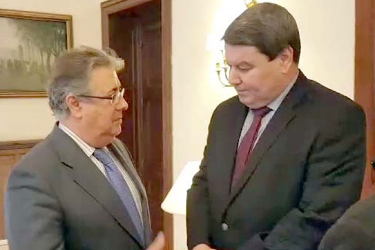 هامل يتباحث مع وزير الداخلية الإسباني