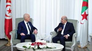 رئيس الجمهورية السيد عبد المجيد تبون- الرئيس التونسي السيد قيس سعيّد