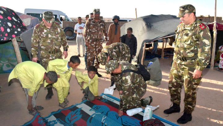 مصالح الصحة العسكرية تزور عدة مناطق ببرج باجي مختار وإن قزام