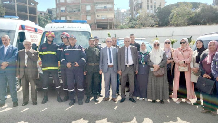 قافلة للوقاية من حرائق الغابات والمحاصيل الزراعية