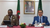 وزير الصحة، محمد الصديق آيت مسعودان - المدير العام للمركز الإفريقي لمكافحة الأمراض والوقاية منها، جون كاسييا