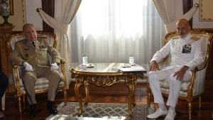 رئيس أركان الجيش الوطني الشعبي الفريق أول السعيد شنقريحة- الفريق لوتشانو بورتولانو، الأمين العام، المدير الوطني للتسليح بوزارة الدفاع الإيطالية