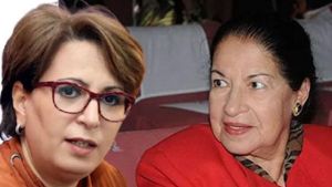 وزيرة الثقافة والفنون مليكة بن دودة- أيقونة المسرح والدراما الفنانة القديرة فريدة صابونجي