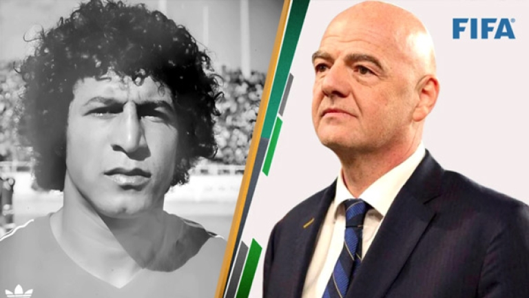 رئيس "الفيفا" يعزّي في وفاة اللاعب أحمد بلكدروسي