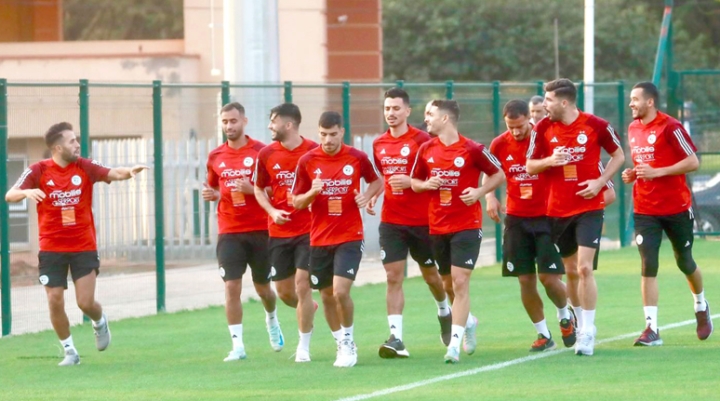 بوقرة يستعد لمباراة غينيا وبوراس يواصل الغياب