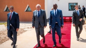 وزير الشؤون الخارجية والجالية الوطنية بالخارج، أحمد عطاف-وزير الشؤون الخارجية الموريتاني، محمد سالم ولد مرزوك