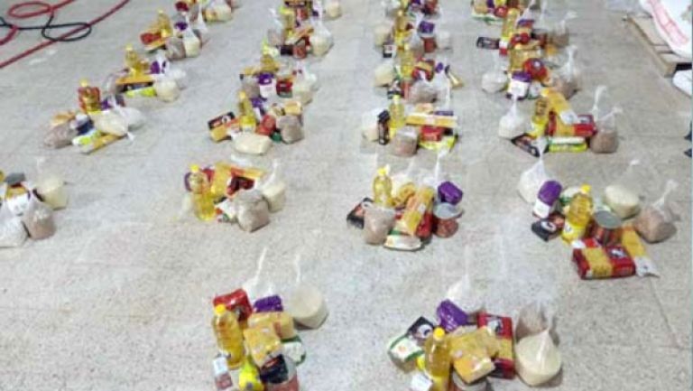 توزيع قفف رمضان على الفئات المتضررة