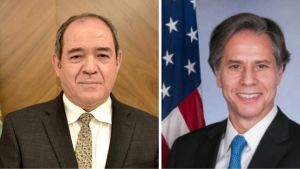 وزير الشؤون الخارجية صبري بوقدوم-كاتب الدولة الأمريكي، أنتوني بلينكن