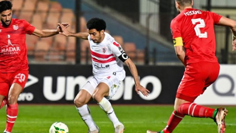 شباب بلوزداد بشعار الانتصار أمام الزمالك المصري