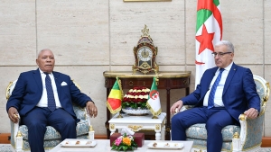 رئيس المجلس الشعبي الوطني، ابراهيم بوغالي-رئيس المجلس الوطني لجمهورية الكونغو، إيزيدور مفوبا