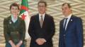 وزير الصحة، محمد الصديق آيت مسعودان - مديرة المركز الدولي لبحوث السرطان التابع لمنظمة الصحة العالمية، إليزابيث وايدرباس