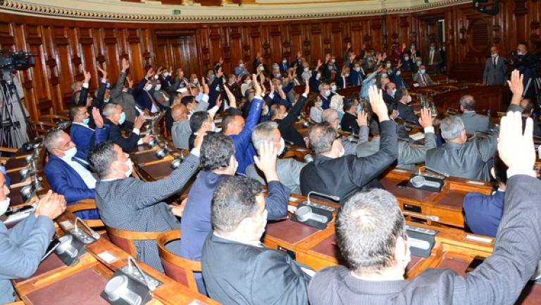 التصويت بالإجماع على مشروع الدستور الجديد
