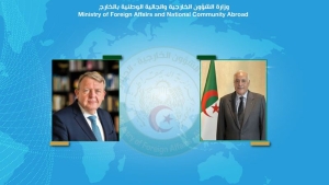  وزير الشؤون الخارجية والجالية الوطنية بالخارج، أحمد عطاف-وزير خارجية  مملكة الدنمارك، لارس لوك راسموسن