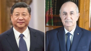  رئيس الجمهورية، السيد عبد المجيد تبون- رئيس جمهورية الصين الشعبية السيد شي جين بينغ