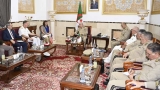 الفريق أول السعيد شنقريحة، الوزير المنتدب لدى وزير الدفاع الوطني، رئيس أركان الجيش الوطني الشعبي - قائد القوات البحرية الأمريكية بأوروبا وإفريقيا وقائد القوات المشتركة لحلف شمال الأطلسي، الأميرال جورج ويكوف