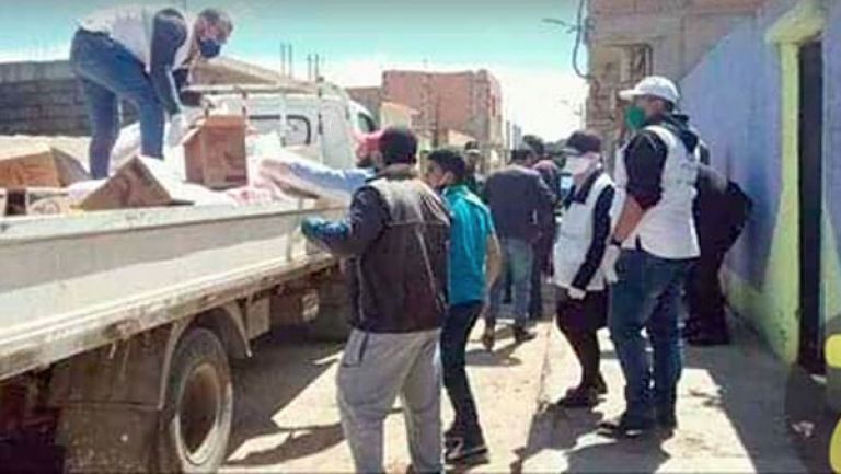 "المساء" تقف على عمليات استقبال المساعدات الغذائية