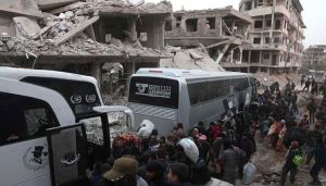 آخر مقاتلي المعارضة السورية ينسحبون من الغوطة الشرقية