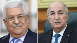 رئيس الجمهورية، السيد عبد المجيد تبون- رئيس السلطة الفلسطينية، السيد محمود عباس
