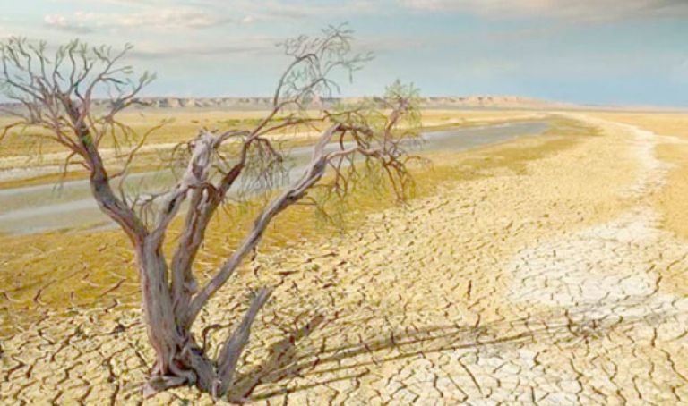 الجفاف وعوامل بشرية تهدد المنطقة الرطبة