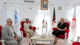 رئيسة الهلال الأحمر الجزائري، ابتسام  حملاوي - رئيسة بعثة المنظمة الدولية للهجرة بالجزائر السيدة لاليني فيراسامي