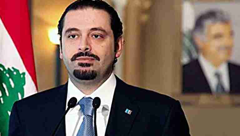 الوزير الأول اللبناني رفيق الحريري يعلن استقالته من السعودية