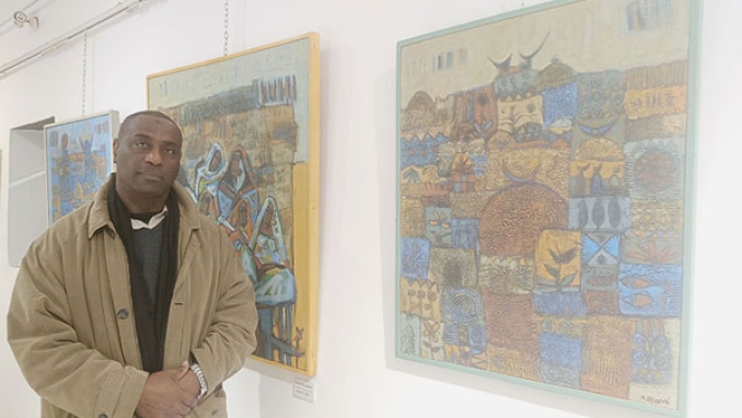 أرسم تقرت فلا فنان سوي يرسم خارج بيئته