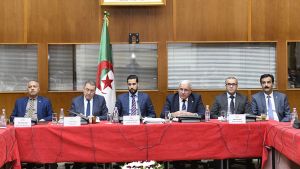 رئيس المجلس الشعبي الوطني السيد إبراهيم بوغالي - وزير الداخلية والجماعات المحلية والتهيئة العمرانية، السيد ابراهيم مراد