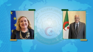 وزير الشؤون الخارجية والجالية الوطنية بالخارج أحمد عطاف-الممثلة الخاصة للاتحاد الأوروبي المكلّفة بشؤون الساحل، إيمانويلا كلوديا ديل ري