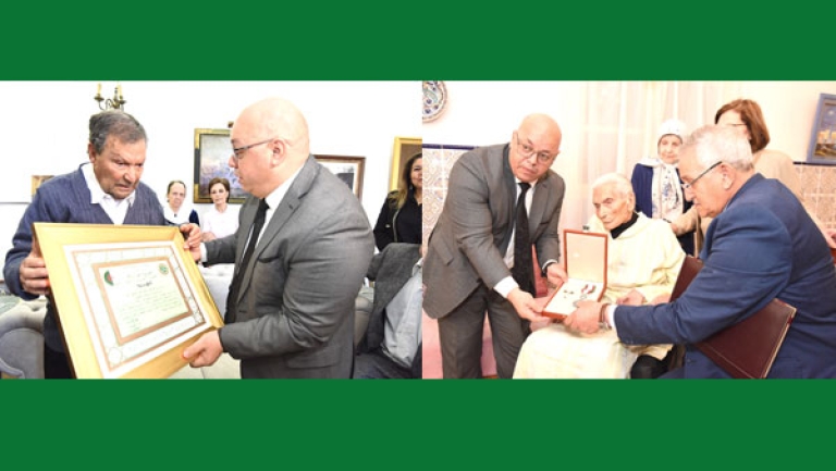 رئيس الجمهورية يسدي وسام الاستحقاق الوطني للمجاهدين دباغ و دمارجي