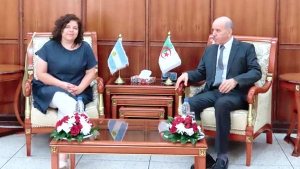 وزير الصحة عبد الحق سايحي-وزيرة الصحة الأرجنتينية كارلا فيتسوتي