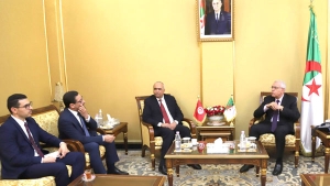 وزير العدل حافظ الاختام، عبد الرشيد طبي-الرئيس الأول للمحكمة الإدارية التونسية عبد السلام المهدي قريصيعة