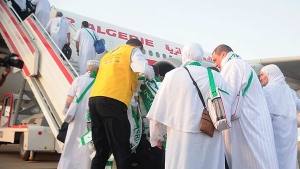 إقلاع أول رحلة للحجاج الميامين إلى البقاع المقدسة