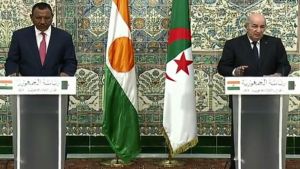 رئيس الجمهورية، السيد عبد المجيد تبون- رئيس جمهورية النيجر، محمد بازوم