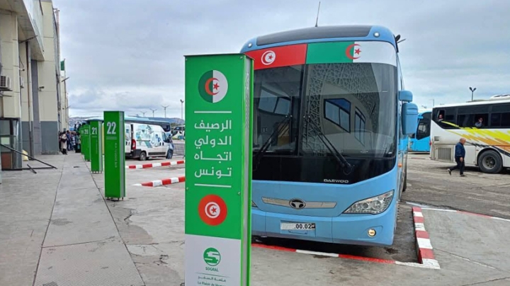 خط دولي للنقل بالحافلات بين الجزائر وتونس