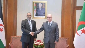 الوزير الأول، السيد أيمن بن عبد الرحمان- الوزير الأول للجمهورية العربية الصحراوية الديمقراطية، السيد بشرايا حمودي بيون