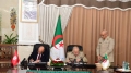 الوزير المنتدب لدى وزير الدفاع الوطني، رئيس أركان الجيش الوطني الشعبي، الفريق أول السعيد شنقريحة - وزير الدفاع الوطني للجمهورية التونسية، السيد خالد السهيلي