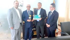 بلومي يستقبل من طرف السلطات الرياضية المغربية