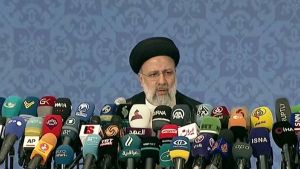 الرئيس الإيراني  إبراهيم رئيسي