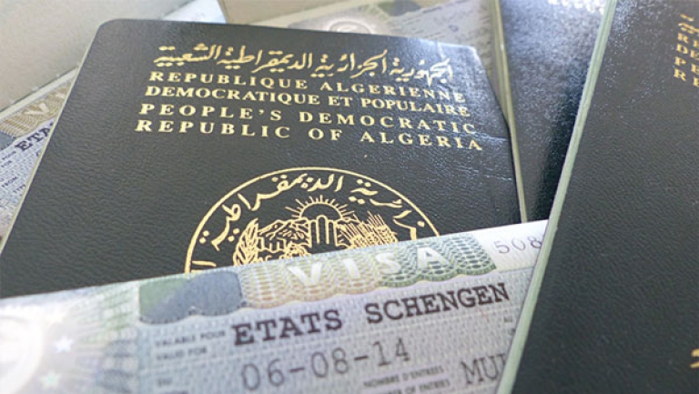 الجزائر الأولى إفريقيا  في الحصول على تأشيرة شينغن