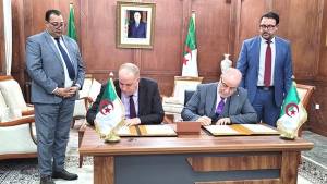 وزير الشؤون الدينة والأوقاف يوسف بلمهدي-رئيس المرصد الوطني للمجتمع المدني نور الدين بن براهم