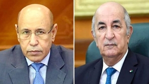 رئيس الجمهورية، السيد عبد المجيد تبون-رئيس الجمهورية الإسلامية الموريتانية، السيد محمد ولد الشيخ الغزواني