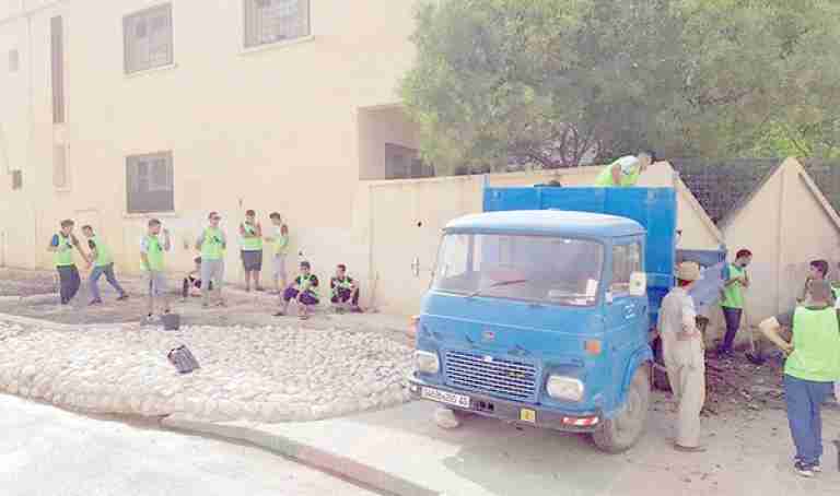 جمع 500 طن من النفايات الهامدة كل أسبوع
