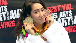 لمياء معطوب، مصارعة الكاراتي دو