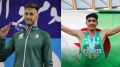 البطل العالمي للشباب في الوثب العالي، يونس عياشي - السباح جواد صيود
