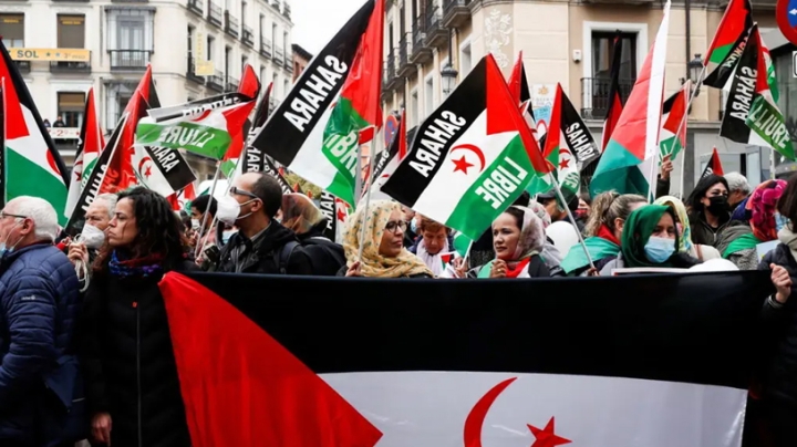 مسيرة حاشدة للمطالبة بتمكين الشعب الصحراوي من حقه في تقرير المصير