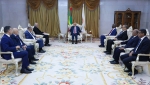 الرئيس الموريتاني، السيد محمد ولد الشيخ الغزواني-وزير الشؤون الخارجية والجالية الوطنية بالخارج، السيد أحمد عطاف