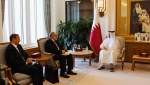 الشيخ محمد بن عبد الرحمن بن جاسم آل ثاني، رئيس مجلس الوزراء ووزير الخارجية القطري- الأمين العام لوزارة الشؤون الخارجية والجالية الوطنية بالخارج، لوناس مقرمان