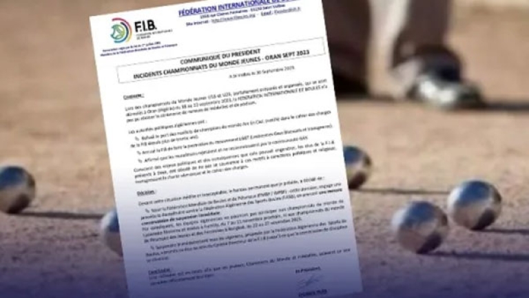 الاتحاد الدولي للكرة الحديدية يعاقب الجزائر بسبب "ألوان المثلية""