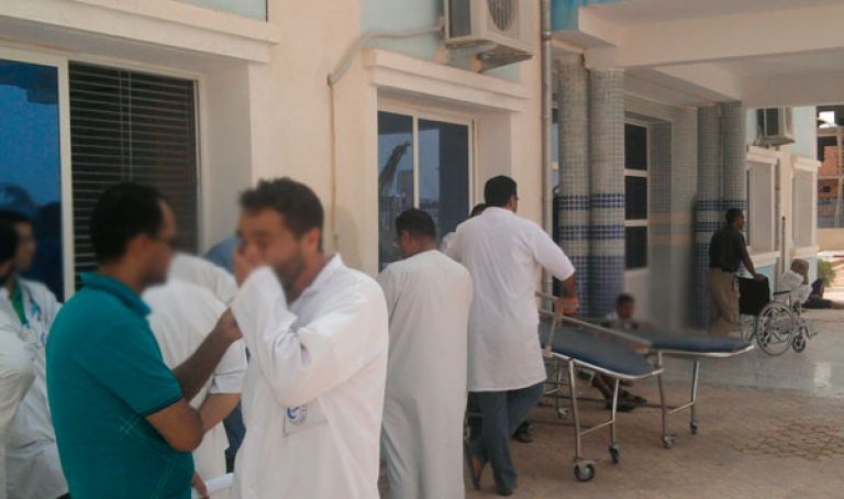 احتجاج بمؤسسة الصحة الجوارية بتيارت